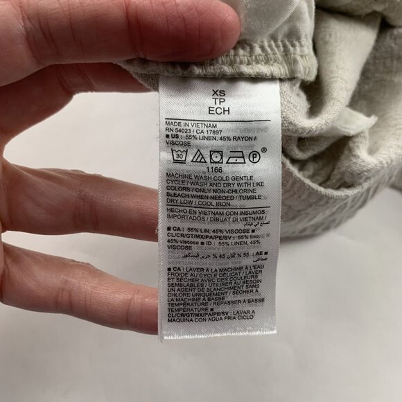 Old Navy Flax Linen Blend High Rise Pull On Shorts XS - Picture 4 of 5